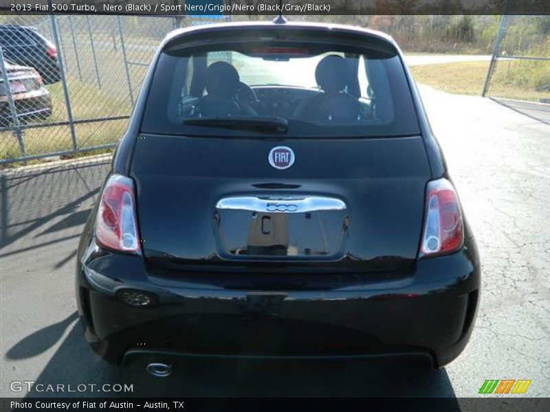 Nero (Black) / Sport Nero/Grigio/Nero (Black/Gray/Black) 2013 Fiat 500 Turbo