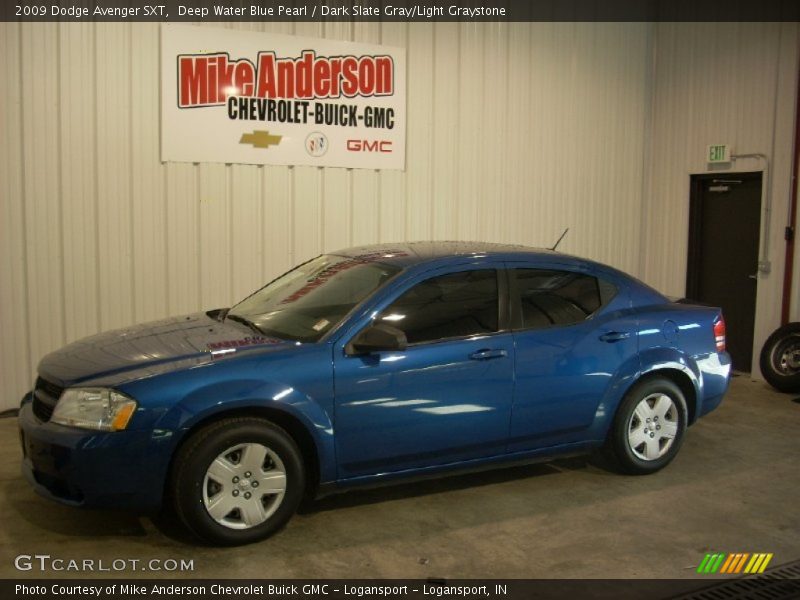 Deep Water Blue Pearl / Dark Slate Gray/Light Graystone 2009 Dodge Avenger SXT