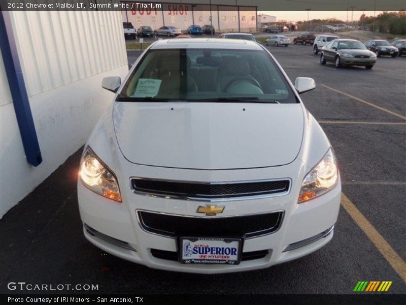 Summit White / Titanium 2012 Chevrolet Malibu LT
