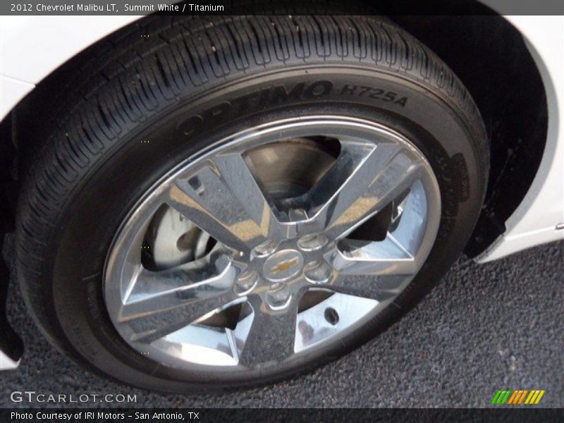 Summit White / Titanium 2012 Chevrolet Malibu LT