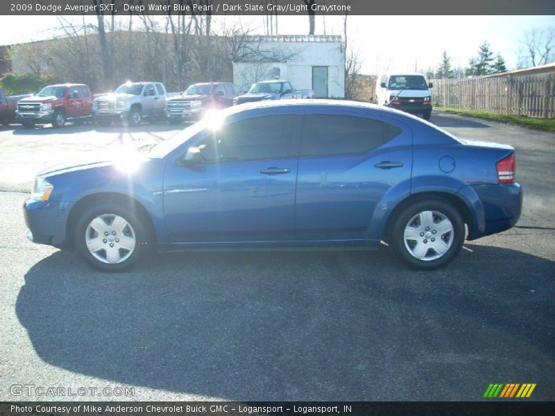 Deep Water Blue Pearl / Dark Slate Gray/Light Graystone 2009 Dodge Avenger SXT