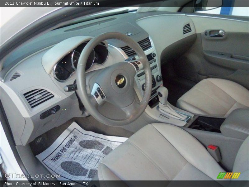 Summit White / Titanium 2012 Chevrolet Malibu LT