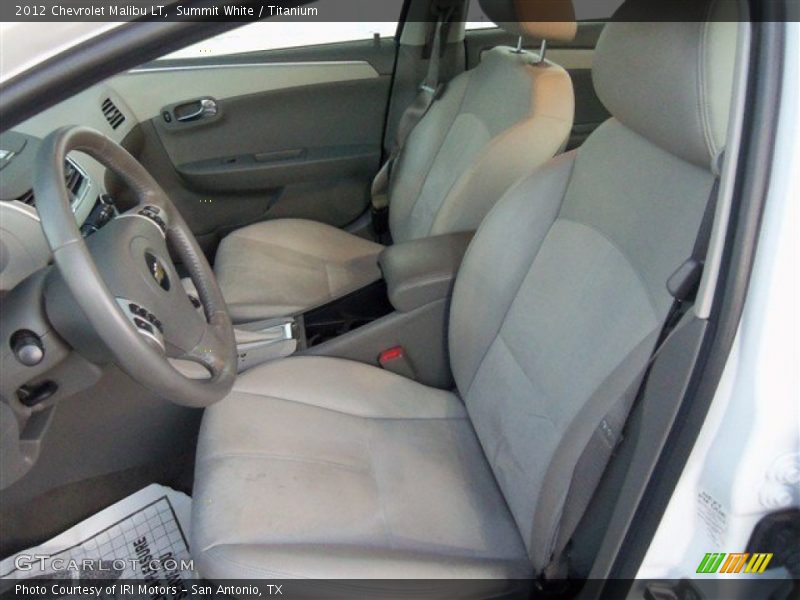 Summit White / Titanium 2012 Chevrolet Malibu LT