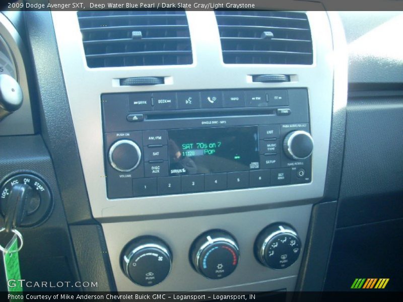 Deep Water Blue Pearl / Dark Slate Gray/Light Graystone 2009 Dodge Avenger SXT