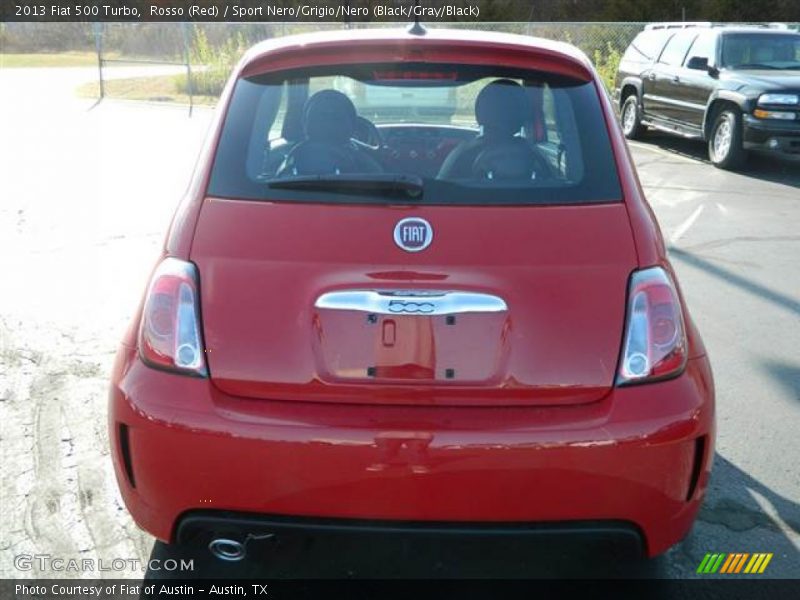 Rosso (Red) / Sport Nero/Grigio/Nero (Black/Gray/Black) 2013 Fiat 500 Turbo