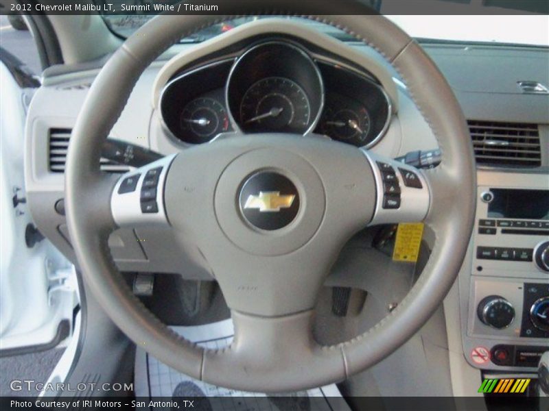 Summit White / Titanium 2012 Chevrolet Malibu LT