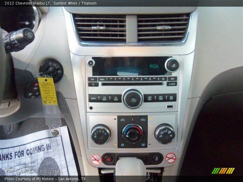 Summit White / Titanium 2012 Chevrolet Malibu LT