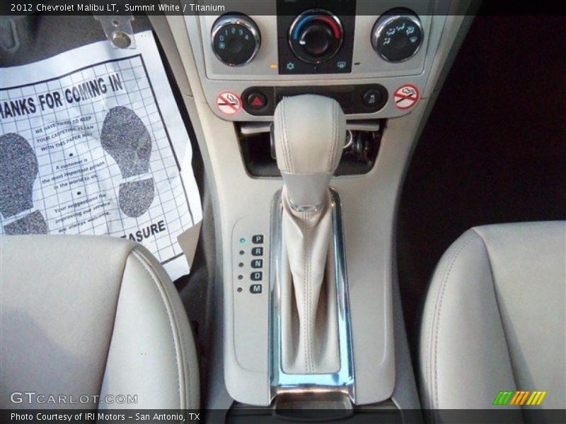 Summit White / Titanium 2012 Chevrolet Malibu LT