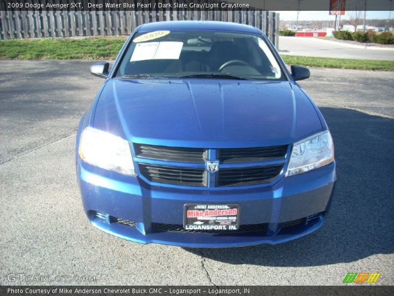 Deep Water Blue Pearl / Dark Slate Gray/Light Graystone 2009 Dodge Avenger SXT