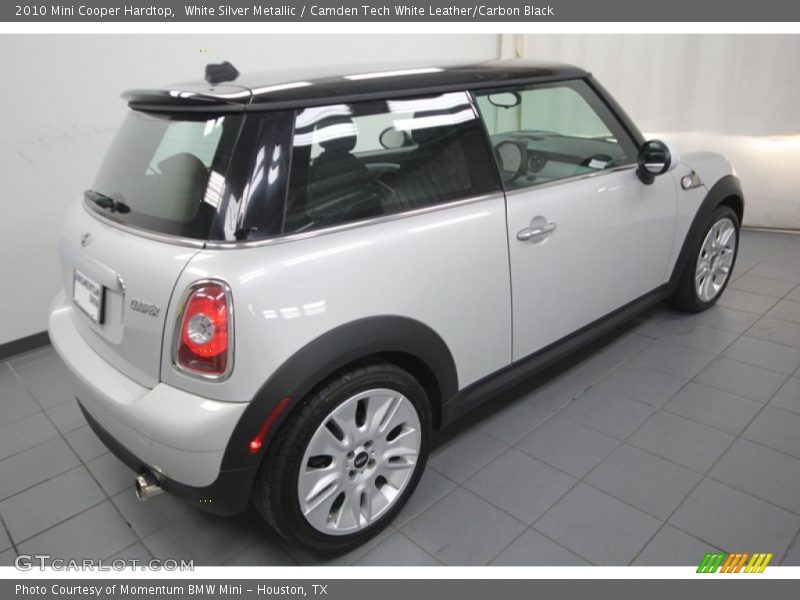 White Silver Metallic / Camden Tech White Leather/Carbon Black 2010 Mini Cooper Hardtop