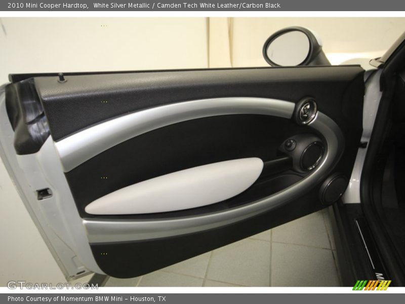 White Silver Metallic / Camden Tech White Leather/Carbon Black 2010 Mini Cooper Hardtop