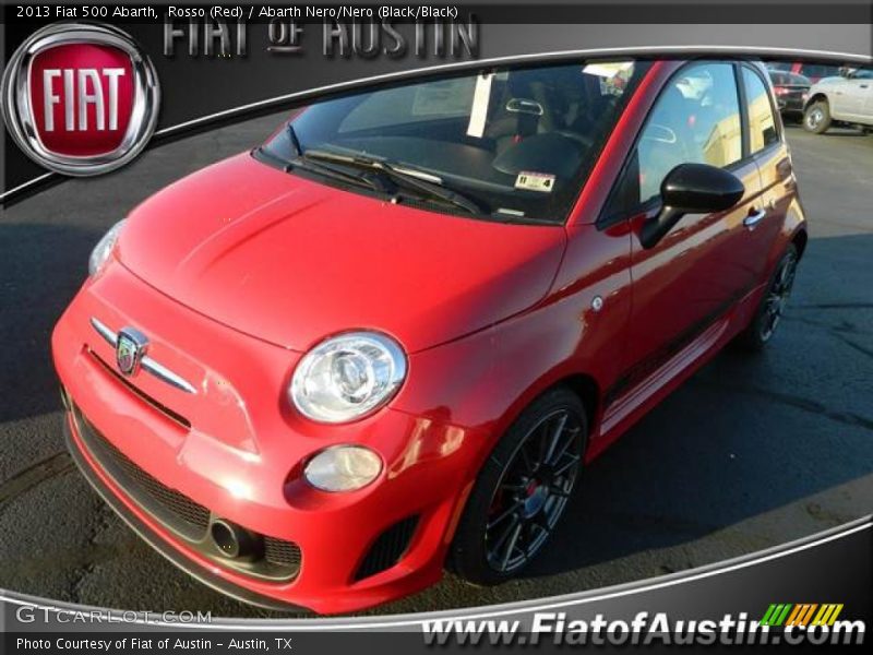 Rosso (Red) / Abarth Nero/Nero (Black/Black) 2013 Fiat 500 Abarth