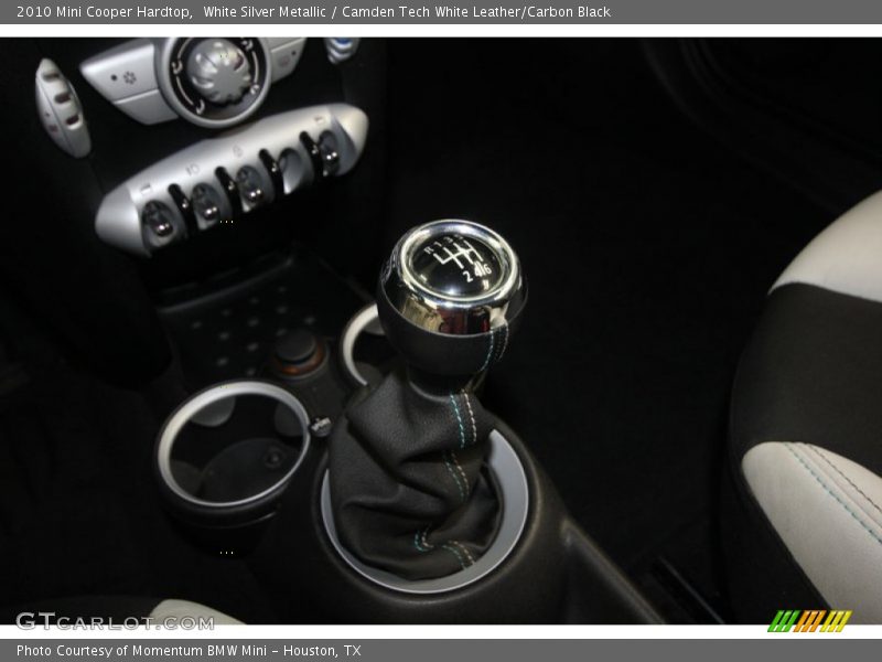 White Silver Metallic / Camden Tech White Leather/Carbon Black 2010 Mini Cooper Hardtop