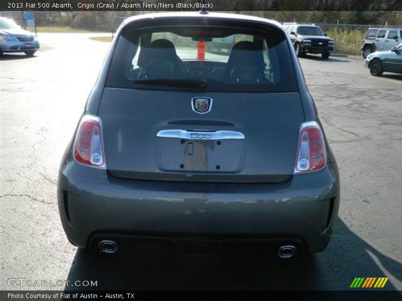 Grigio (Gray) / Abarth Nero/Nero (Black/Black) 2013 Fiat 500 Abarth