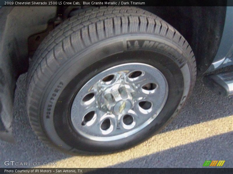Blue Granite Metallic / Dark Titanium 2009 Chevrolet Silverado 1500 LS Crew Cab