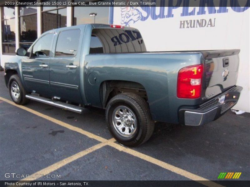 Blue Granite Metallic / Dark Titanium 2009 Chevrolet Silverado 1500 LS Crew Cab