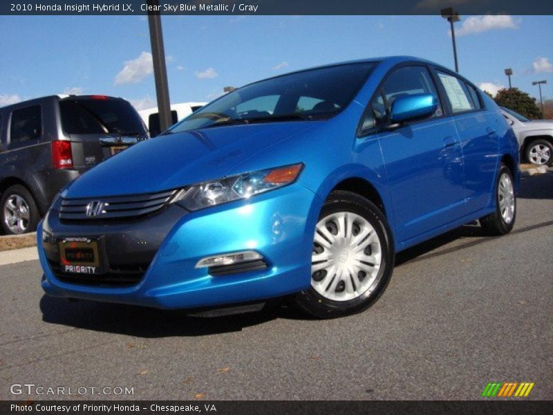 Clear Sky Blue Metallic / Gray 2010 Honda Insight Hybrid LX