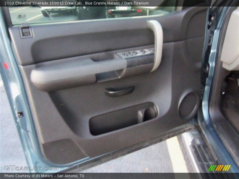 Blue Granite Metallic / Dark Titanium 2009 Chevrolet Silverado 1500 LS Crew Cab