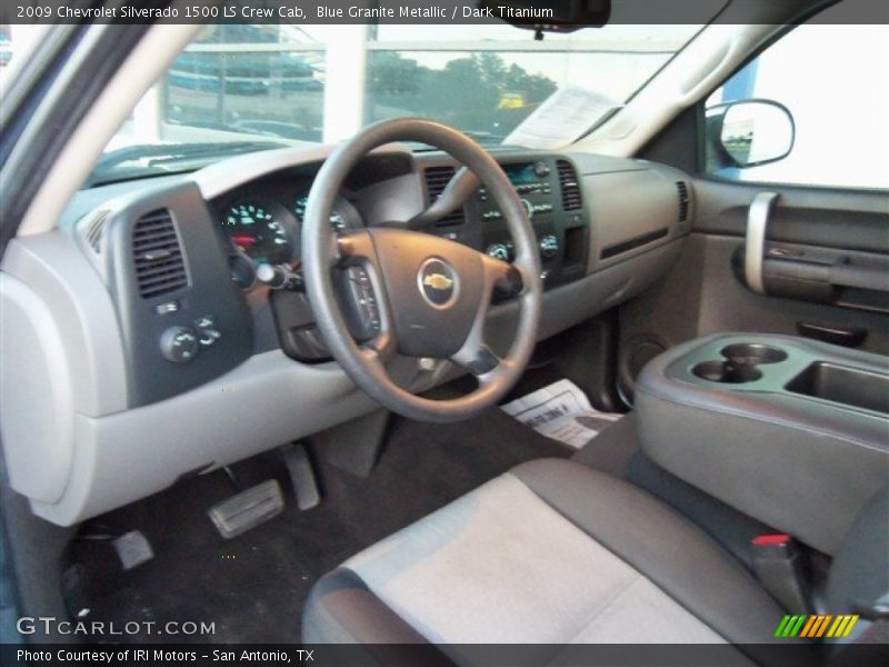 Blue Granite Metallic / Dark Titanium 2009 Chevrolet Silverado 1500 LS Crew Cab