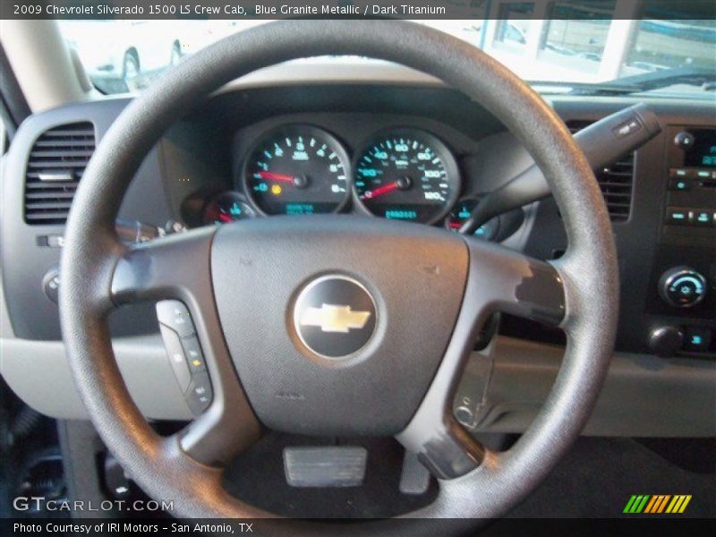 Blue Granite Metallic / Dark Titanium 2009 Chevrolet Silverado 1500 LS Crew Cab