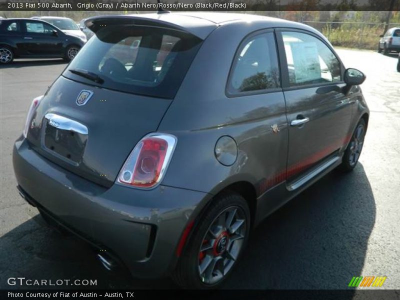 Grigio (Gray) / Abarth Nero/Rosso/Nero (Black/Red/Black) 2013 Fiat 500 Abarth