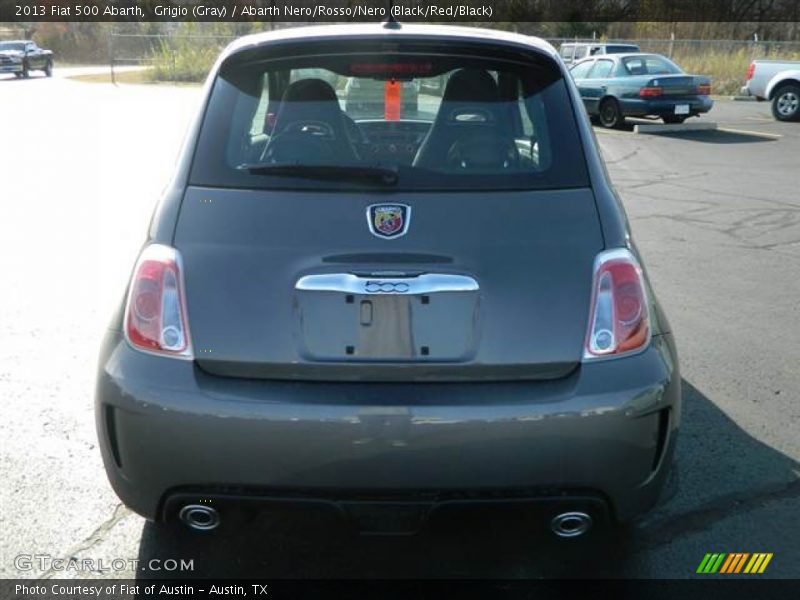 Grigio (Gray) / Abarth Nero/Rosso/Nero (Black/Red/Black) 2013 Fiat 500 Abarth