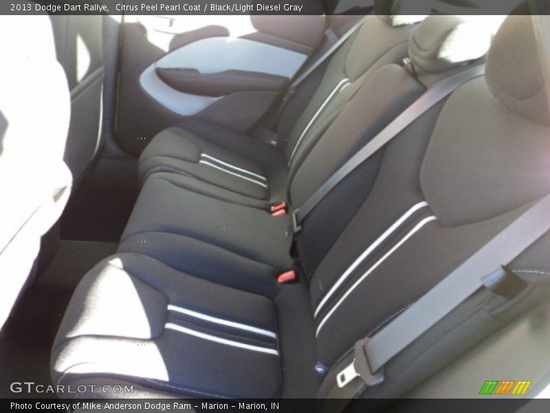 Citrus Peel Pearl Coat / Black/Light Diesel Gray 2013 Dodge Dart Rallye