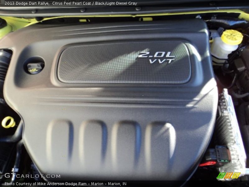 Citrus Peel Pearl Coat / Black/Light Diesel Gray 2013 Dodge Dart Rallye