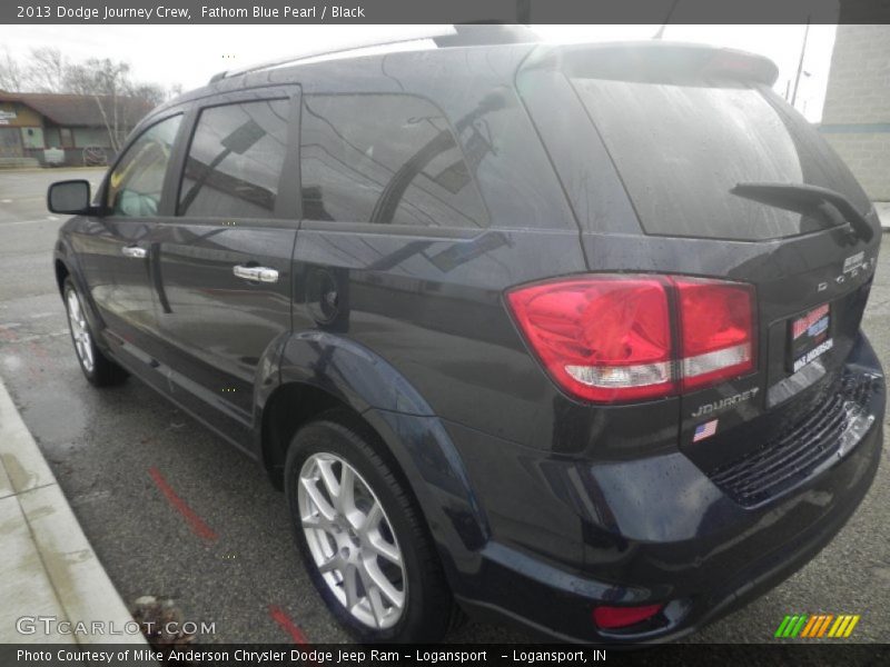 Fathom Blue Pearl / Black 2013 Dodge Journey Crew
