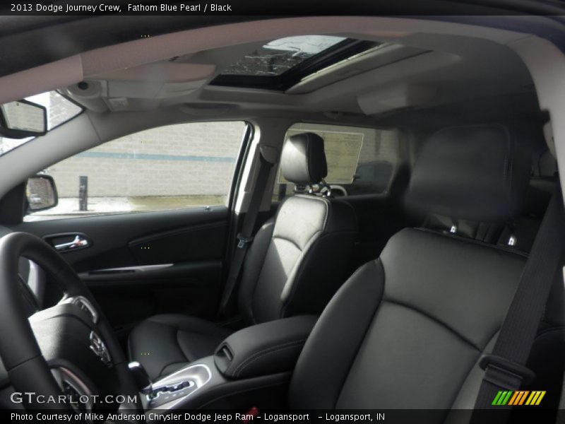 Fathom Blue Pearl / Black 2013 Dodge Journey Crew
