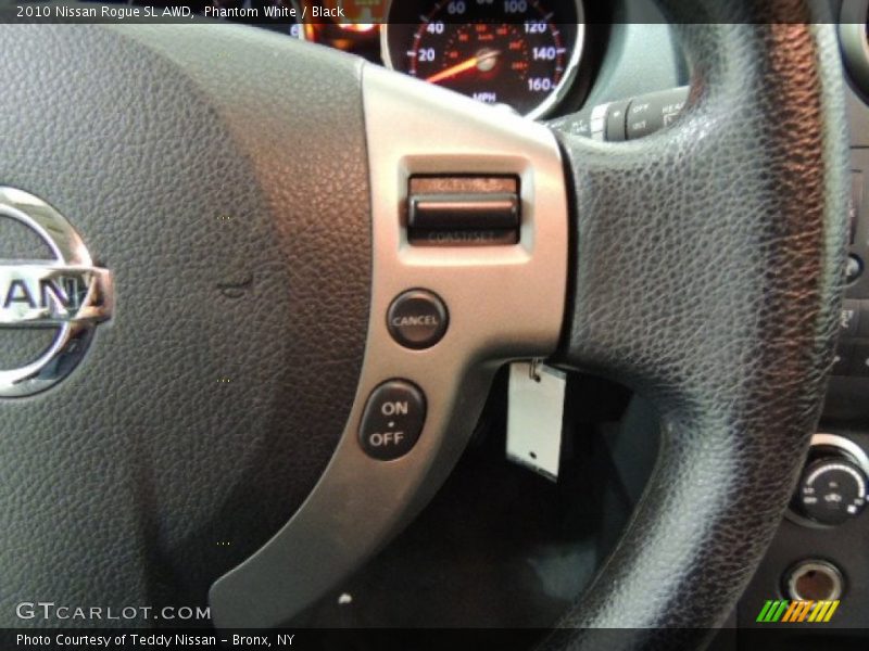 Phantom White / Black 2010 Nissan Rogue SL AWD