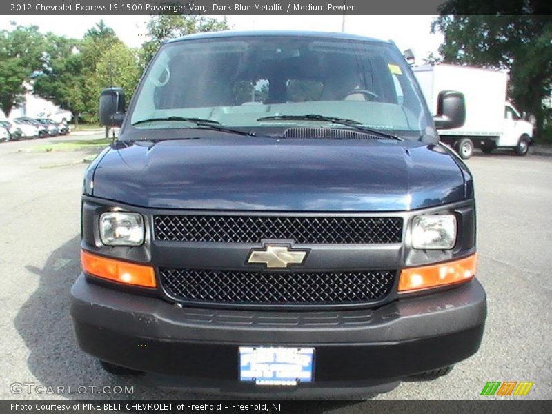 Dark Blue Metallic / Medium Pewter 2012 Chevrolet Express LS 1500 Passenger Van