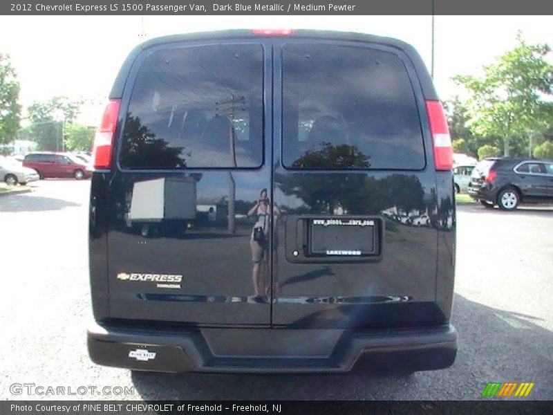Dark Blue Metallic / Medium Pewter 2012 Chevrolet Express LS 1500 Passenger Van