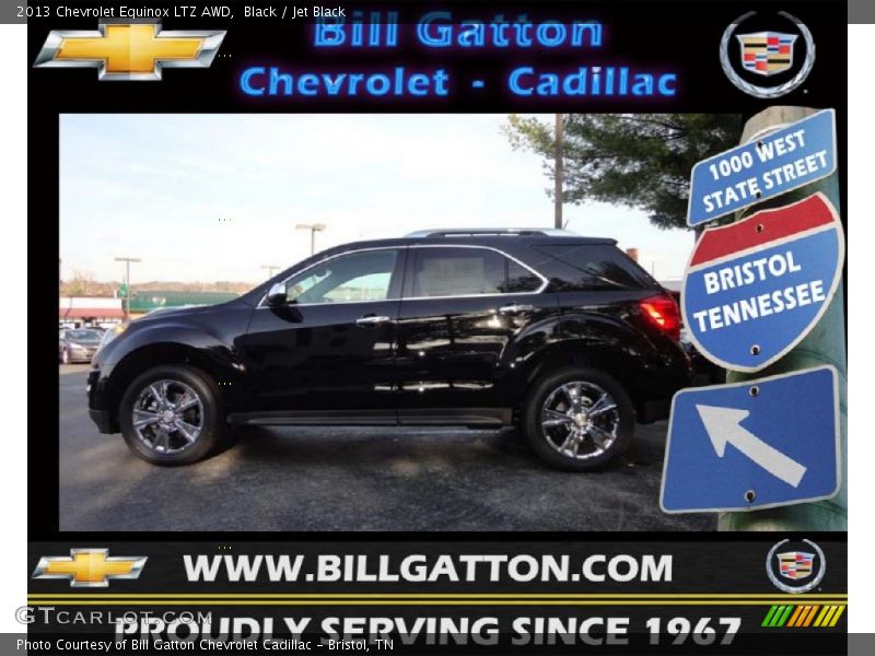 Black / Jet Black 2013 Chevrolet Equinox LTZ AWD