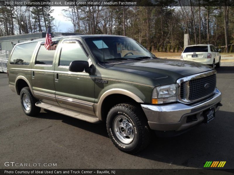 Estate Green Metallic / Medium Parchment 2002 Ford Excursion Limited 4x4