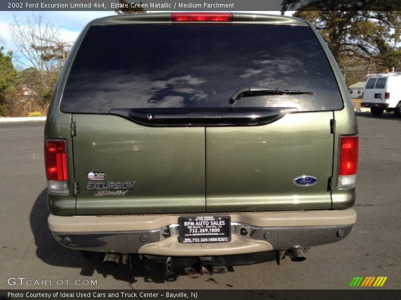 Estate Green Metallic / Medium Parchment 2002 Ford Excursion Limited 4x4