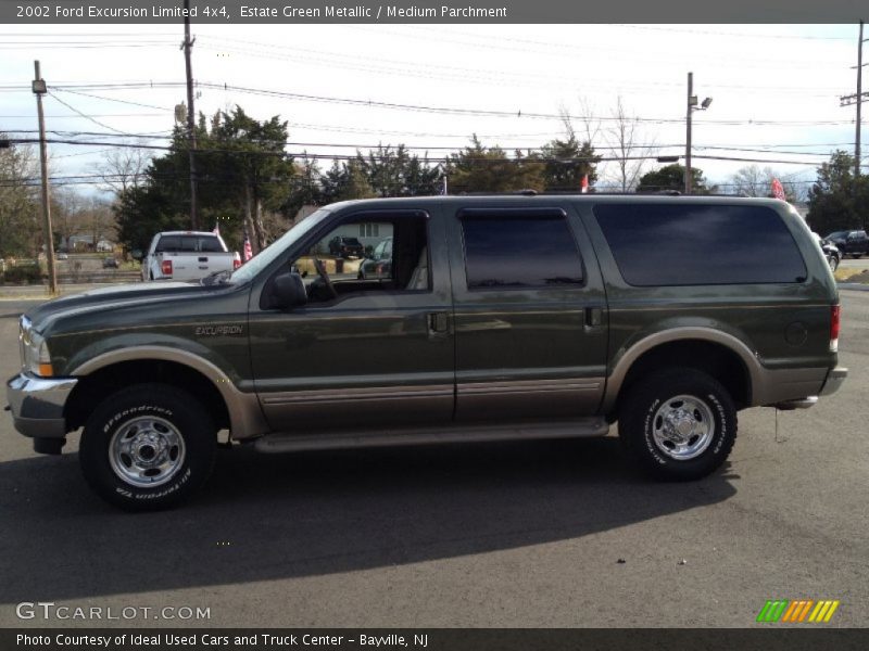 Estate Green Metallic / Medium Parchment 2002 Ford Excursion Limited 4x4