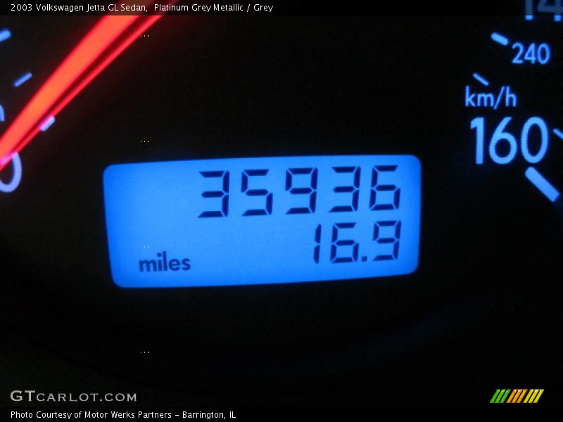 Platinum Grey Metallic / Grey 2003 Volkswagen Jetta GL Sedan