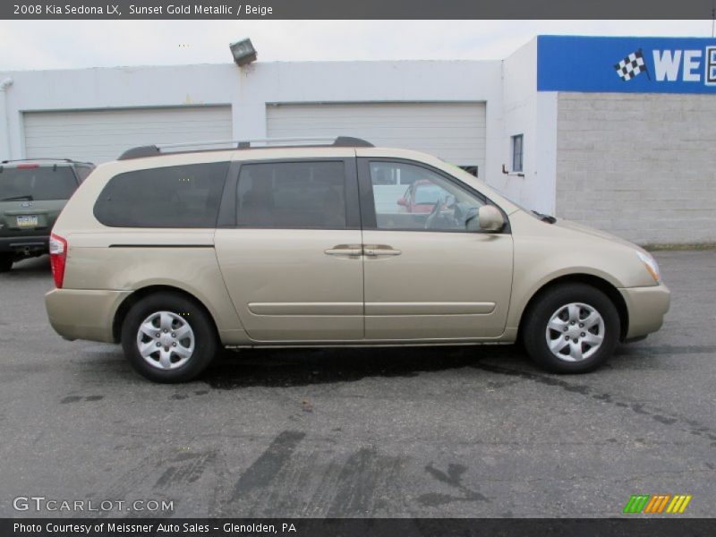 Sunset Gold Metallic / Beige 2008 Kia Sedona LX