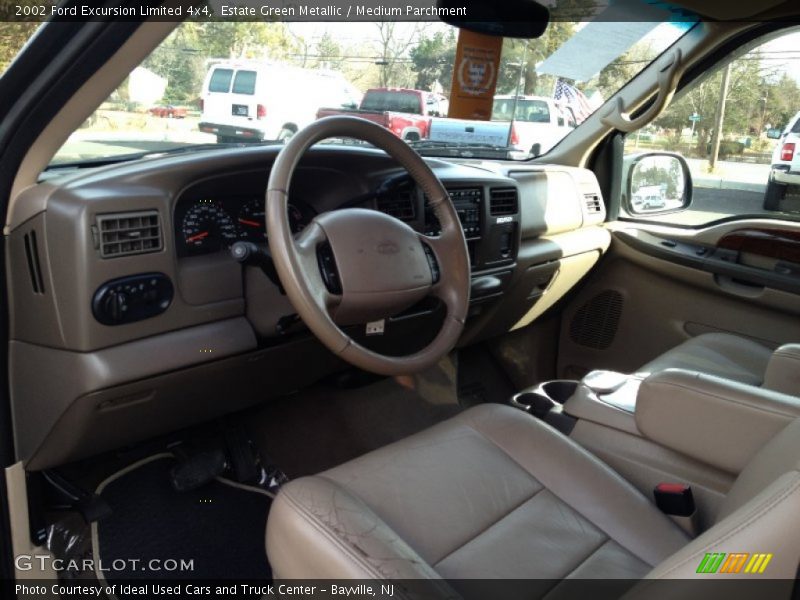 Estate Green Metallic / Medium Parchment 2002 Ford Excursion Limited 4x4