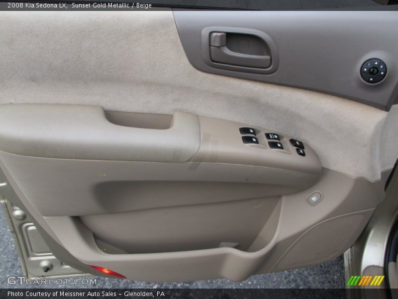 Sunset Gold Metallic / Beige 2008 Kia Sedona LX