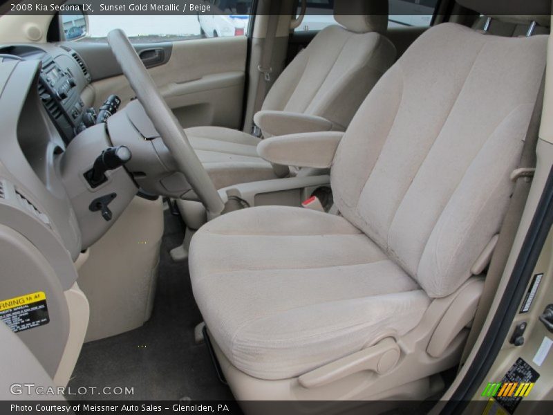 Sunset Gold Metallic / Beige 2008 Kia Sedona LX