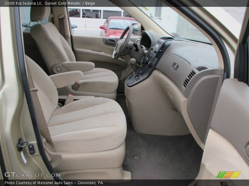 Sunset Gold Metallic / Beige 2008 Kia Sedona LX