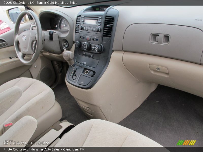 Sunset Gold Metallic / Beige 2008 Kia Sedona LX