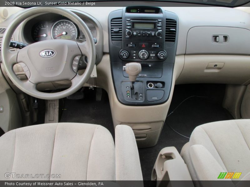 Sunset Gold Metallic / Beige 2008 Kia Sedona LX