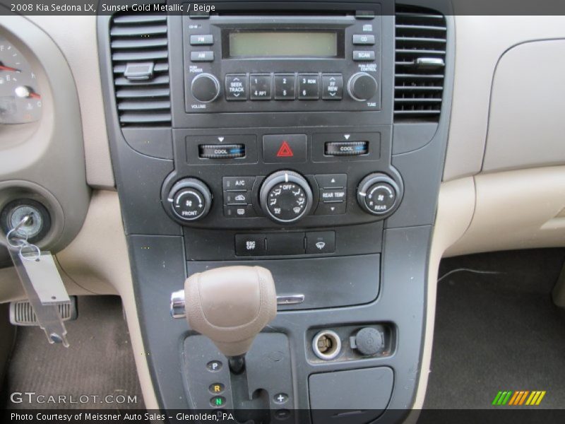 Sunset Gold Metallic / Beige 2008 Kia Sedona LX