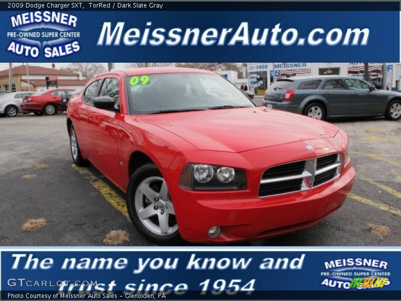TorRed / Dark Slate Gray 2009 Dodge Charger SXT