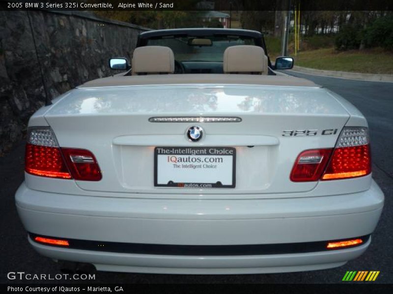 Alpine White / Sand 2005 BMW 3 Series 325i Convertible