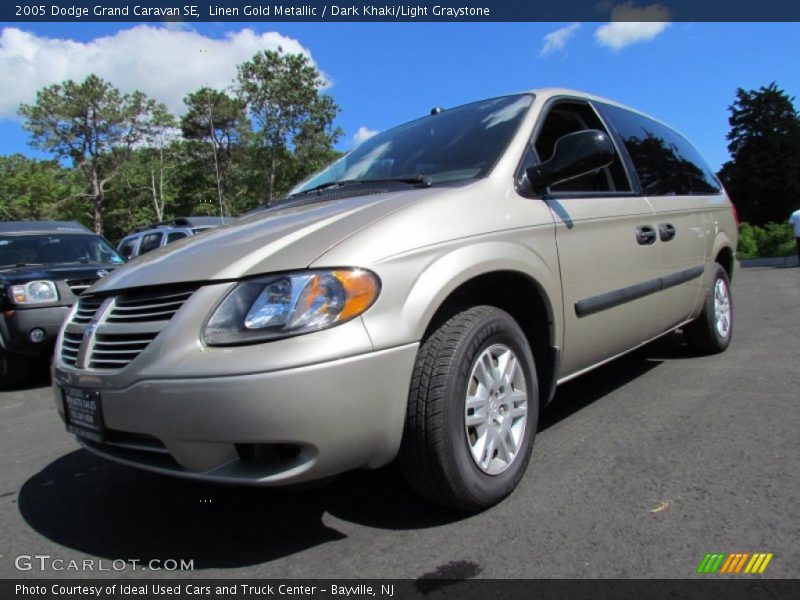 Linen Gold Metallic / Dark Khaki/Light Graystone 2005 Dodge Grand Caravan SE