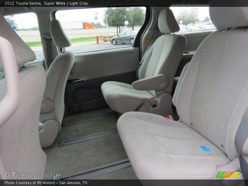 Super White / Light Gray 2012 Toyota Sienna
